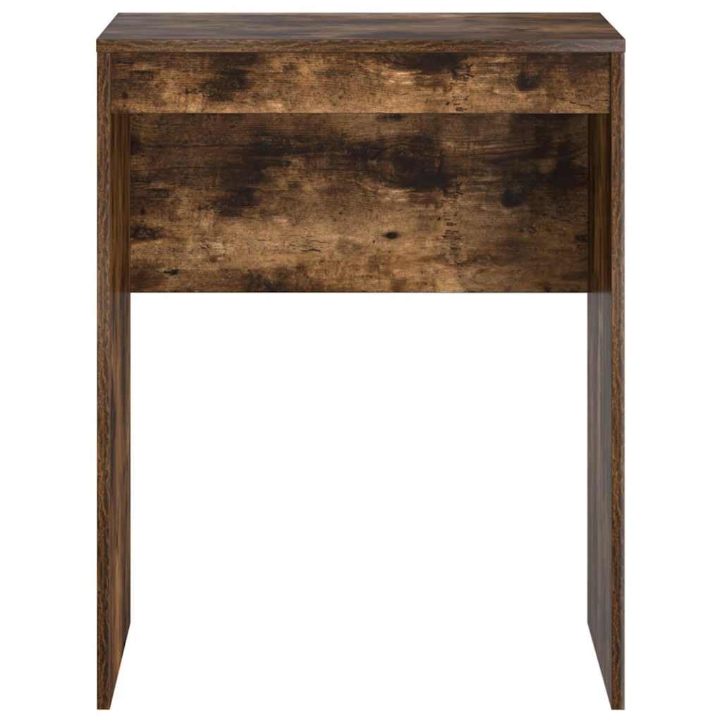 Bureau chêne fumé Compact 60 x 40 x 76 cm en Bois d'ingénierie Robuste, idéal pour télétravail et étude, Bureau secrétaire Ergonomique avec Plateau et Rangement optimisé