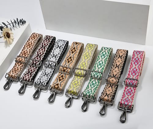 Image of Purse Strap Gold Hardware Replacement Crossbody Bag Strap, Wide Adjustable Shoulder Strap
