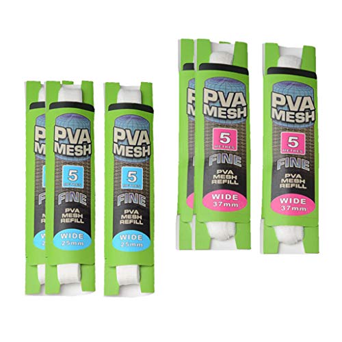 LEIPUPA 6 Peças 25 Mm 37 Mm Rede de Isca de Pesca para Carpa Universal Recarga de Meia Bolsa de Malh