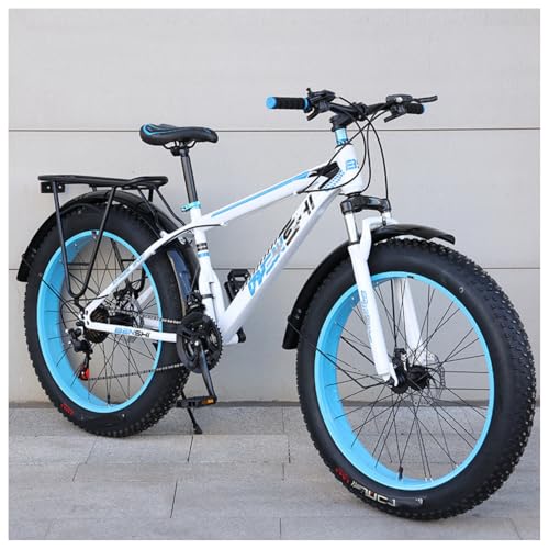 Quxxuol �}�E���e���o�C�N �V�o�� 20/24/26�C���`���]�� �t�@�b�g�o�C�N ���O���\�ȃ��A�V�F���t �t�@�b�g�^�C���o�C�N �σX�s�[�h�}�E���e�� MTB �q���p ��l�p ���w�� ���Z�� �w�� �ʋ� (�z���C�g-�u���[,20�C���`/27��)