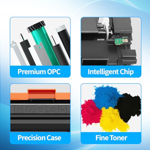 Image of 210A Toner Cartridges Replacement for HP 210A Toner Cartridges 210X Compatible for HP Color LaserJet Pro MFP 4301fdw 4301fdn Pro 4201dw 4201dn W2100A Series Printer (2 Black, with chip)