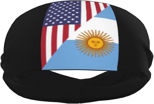 America Argentina Friendship Flag Elevate Your Performance with Fashionable Sweatbands - Ideal for Any Activity!
