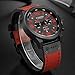 Curren Reloj de pulsera casual para hombre con pantalla analógica de decoración de zona horaria y caja de calendario Imagen de Curren Reloj de pulsera casual para hombre con pantalla analógica de decoración de zona horaria y caja de calendario
