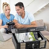 Honeywell Safes & Door Locks LHLP1103G 30 Minute Fire Safe Waterproof Safe Box Chest with Carry Handle, Medium, 1103, Black, 7.3 litre