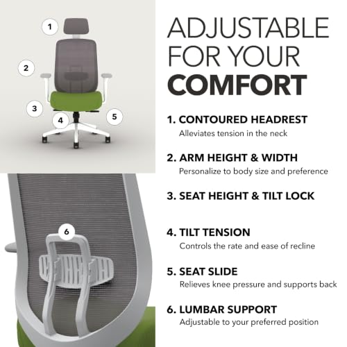Image of HON Altern Ergonomic Office Chair, Office Desk Computer Chair, Pear