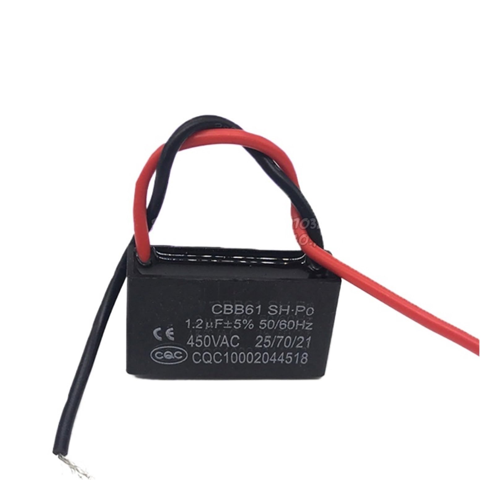 ICXLPMC 5pcs CBB61 1.2uf starting capacitance AC Fan Capacitor 450V CBB electronic starter Run Capacitor