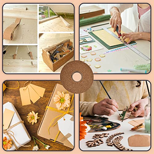 NADOtec Kork Dichtungsband - Presskork Natur 15 mm x 2 mm - 10 m auf Rolle. ca. 220kg/m3, einseitig selbstklebend