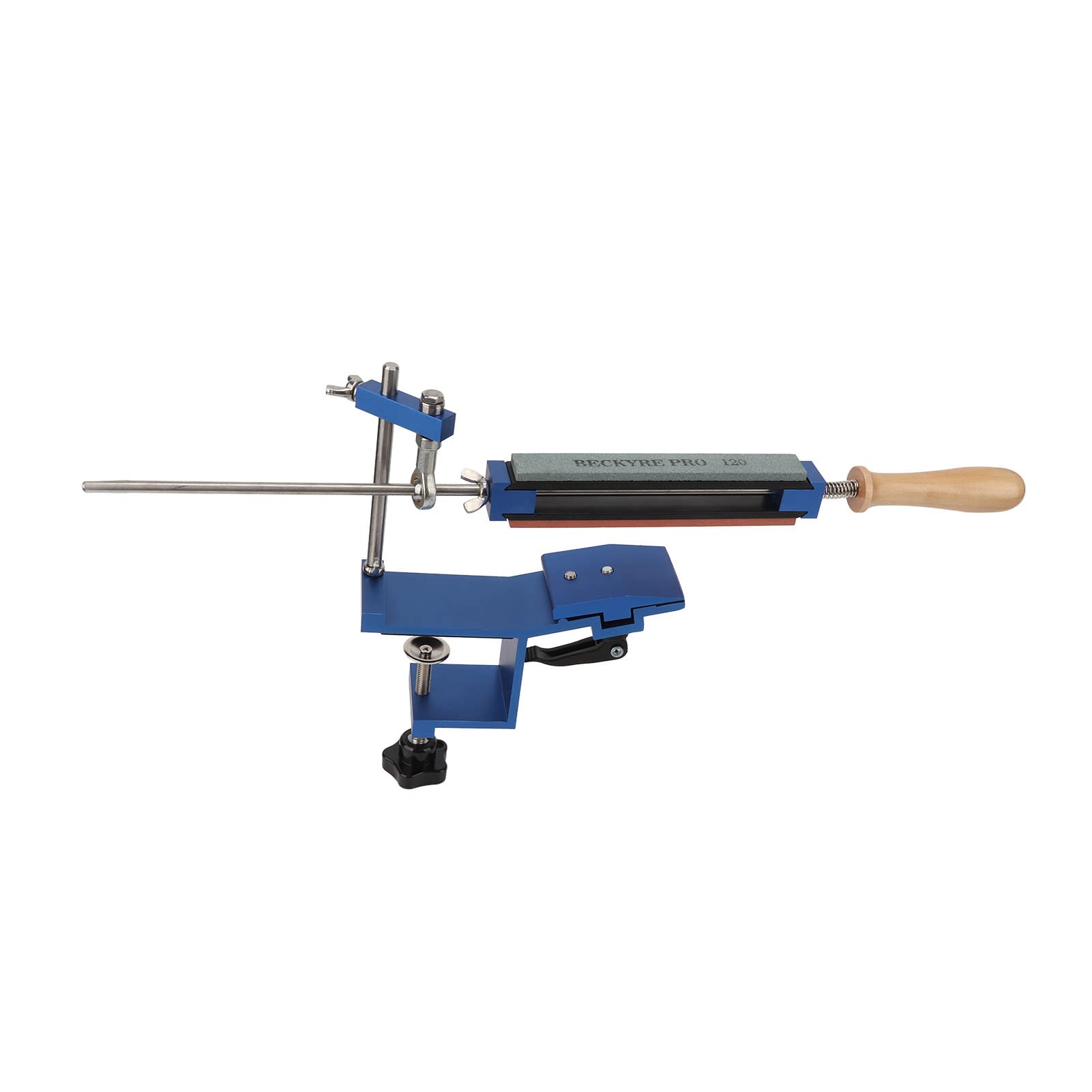 profesional de afilado de cuchillos de cocina, kit de afilado de cuchillos de chef con 4 piedras de afilar, afilador de acero inoxidable de ángulo fijo para pulido y pulido fino,