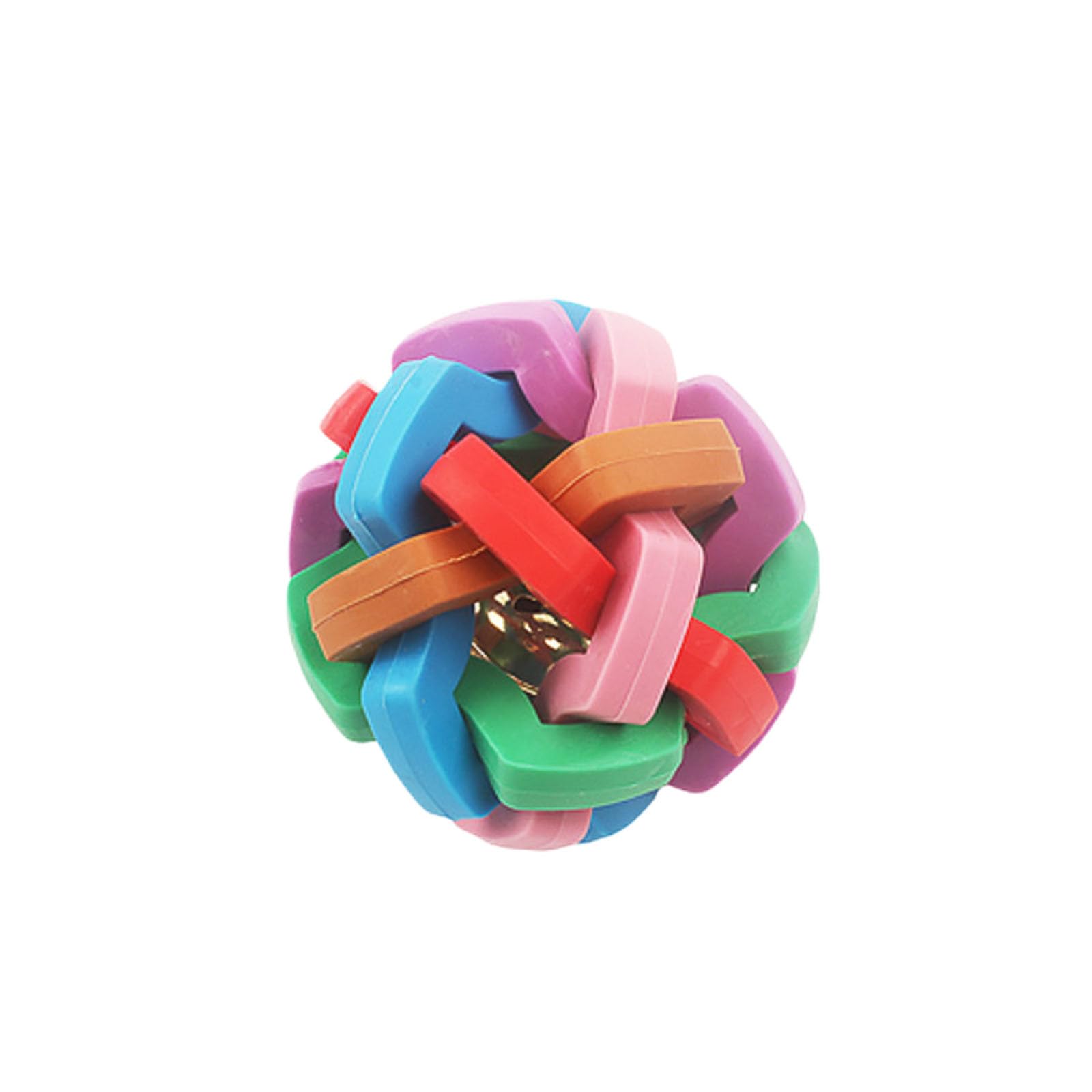 Juego de juguetes para hurones de goma con superficie de masticación para rascar, juguete giratorio integrado y sonido interactivo, ideal para el cuidado dental, entrenamiento de gatos hurones (B, 6