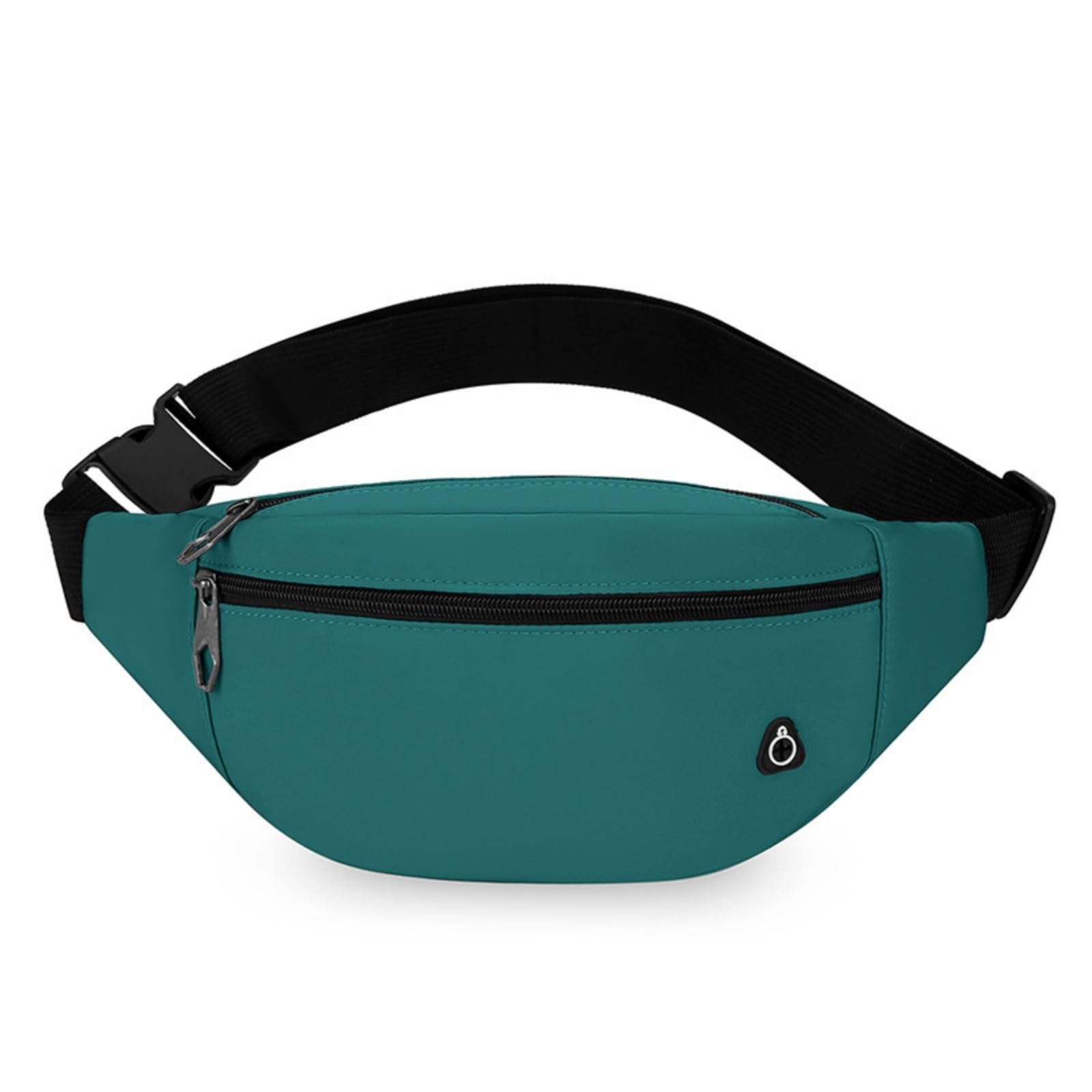 Hixingo Bum Bag for Men Women Waterproof, Bumbag Large with Zipper Lightweight Waist Pack with Adjustable Belt for Sports Running Hiking Walking Travel (Green,33x15x8cm)