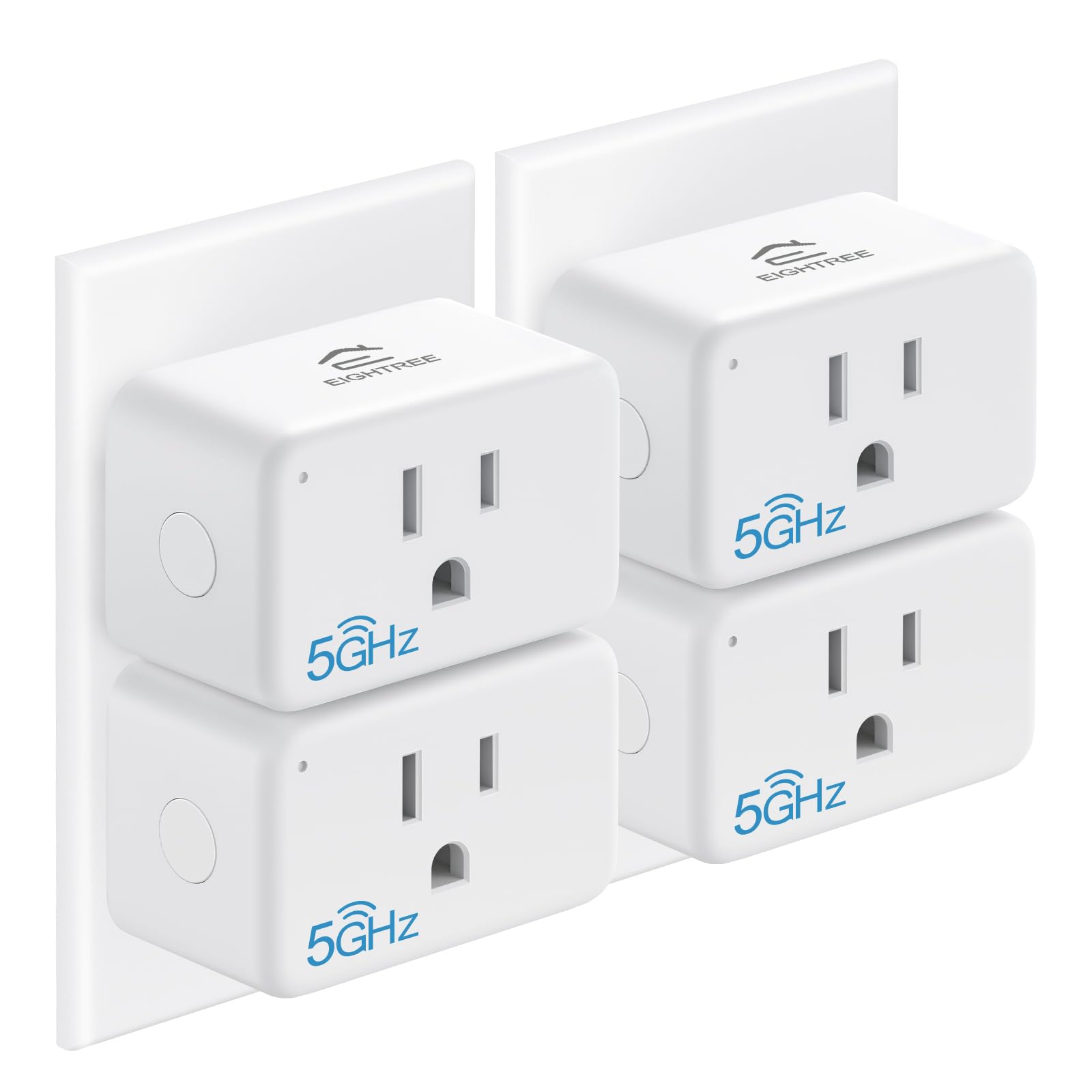 Mini Smart Plug 5GHz Wi-Fi Compatible 15A, Smart Plugs That Work with Alexa & Google Home & SmartThings, Energy Monitor, Remote Control, Timer & Schedule, Wi-Fi Plugs