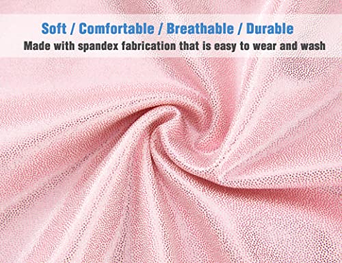 Image of TENVDA Girl's One Piece Swimsuit Sparkle Sleeveless One-Piece Bathing Suits Swimwear for Kids 2-12 Years Old
