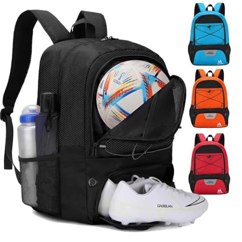 Hsmihair Soccer Bag-Soccer Backpack&Backpack for&Football Volleyball& Basketball,with Ball...