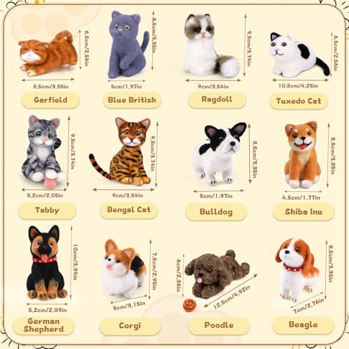 Image of Mayboos 12 Pcs Needle Felting Kit, Animal Needle Felting Beginner Kits Wool Felt Needle Felting Tools with Instruction for DIY Craft Animal Home Decoration