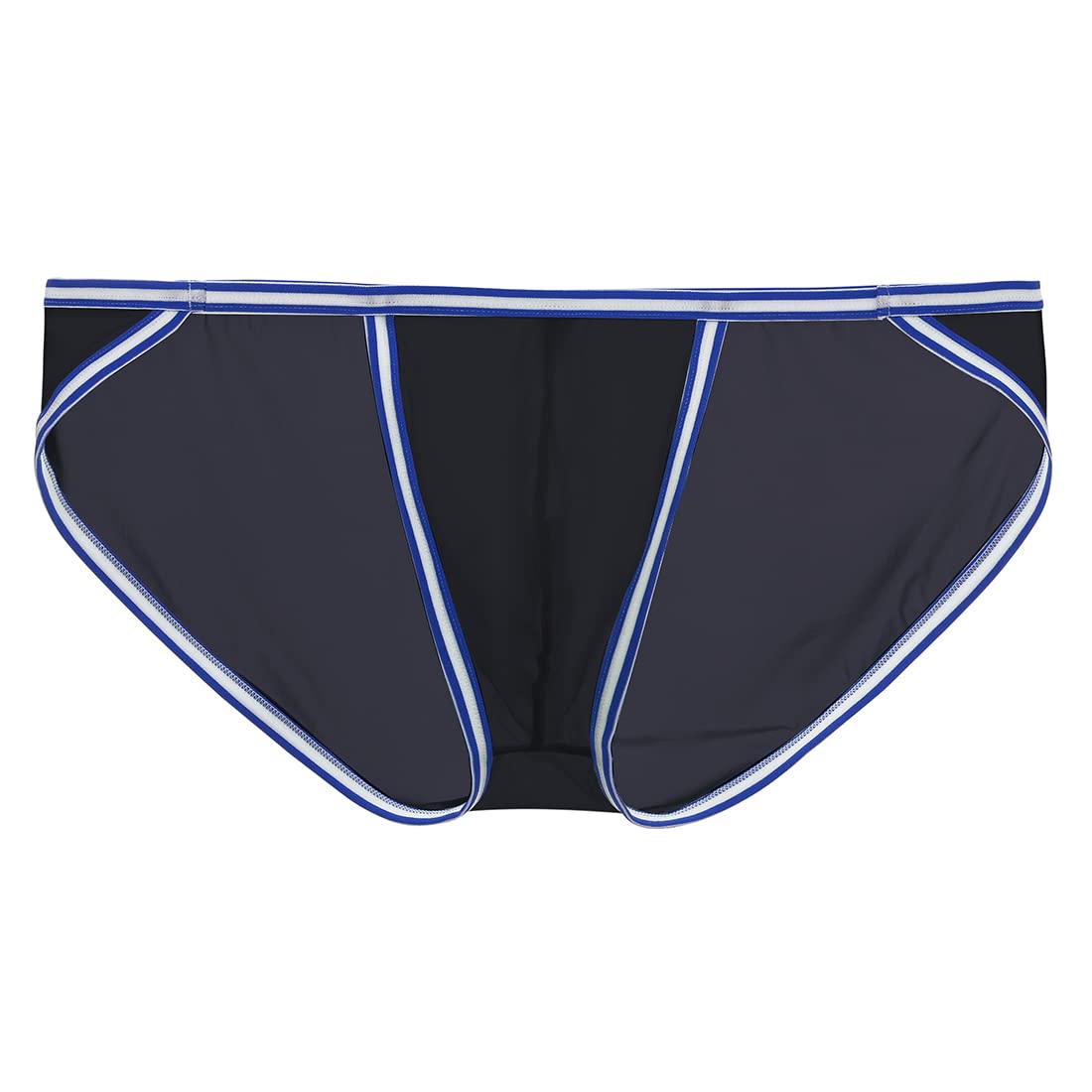 ZONBAILONMen's Briefs Dual Pouch Ice Silk Underwear Open-fly Breathable Sexy Panties