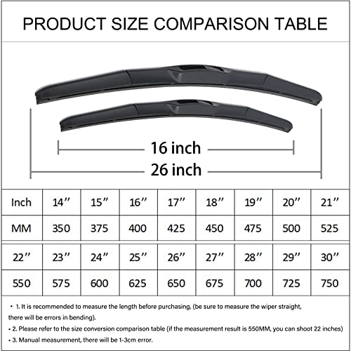 2 pezzi Tergicristalli Parabrezza auto per Hyundai...