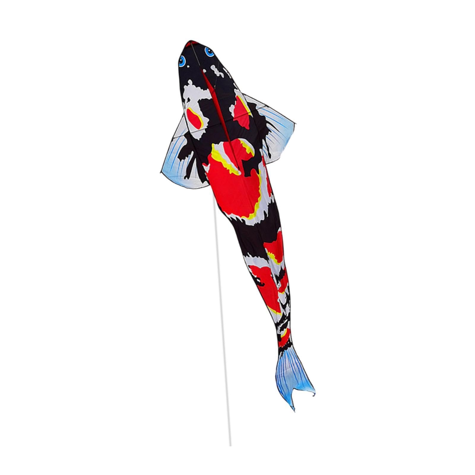Colaxi Koi Kite Creative Kite Creative Lightweight Multipurpose Practical Colorful Big Kite Popular Koi Kite for Park Activities Sea