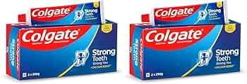 Colgate Strong Teeth, 500g, Indias No: 1 Toothpaste Brand, Calcium-boost for 2X Stronger Teeth, Prevents cavities, Whitens Teeth, Freshens Breath (Pac...