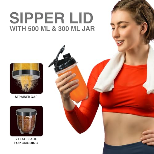 Image of Ultron nutri Blender Juicer Mixer Grinders Vita Blend 500W 2J 2 Years Warranty For Smoothie | Juicing | Blending | Mixing (Blue1)