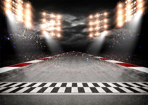 DePhoto 7(W) x5(H) FT Race Track Backdrop Race Car Track
