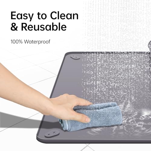 Image of Pee Pad Holder for Dogs, Foldable Puppy Pad Holder with Suction Cups, No Spill Dog Pee Pad Tray Holder, Washable Training Pads for Indoor Floor Protection and Wall