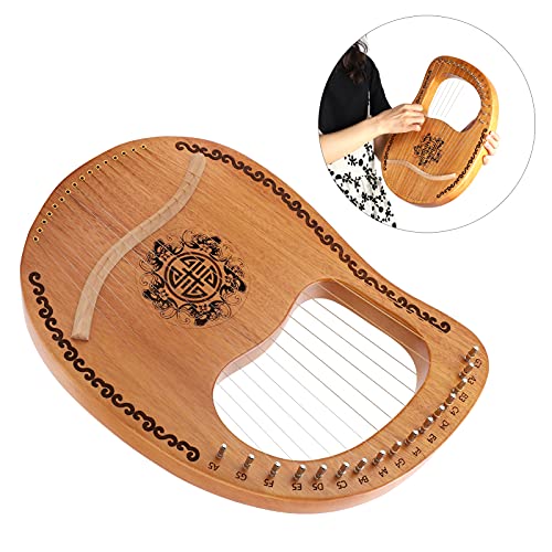 Gek Winkelen Vintage Lyar Harp, 16 String Lier Harp Lier Harp met Stemsleutel voor Lyar Harp Liefhebbers voor Beginners - Image 3