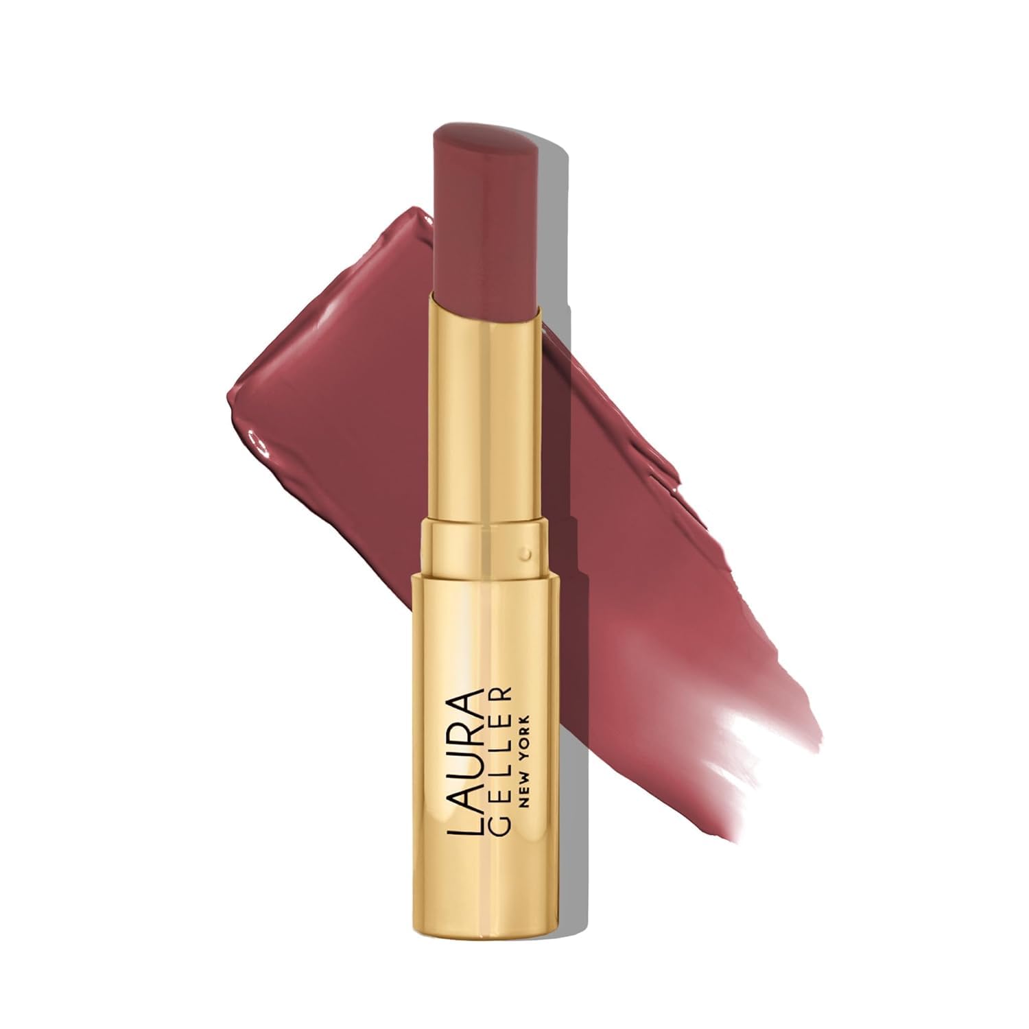 LAURA GELLER NEW YORK Jelly Balm Moisturizing Tinted Lip Color - Plum Happy - Hydrating Vitamin E - Semi-Shine Finish