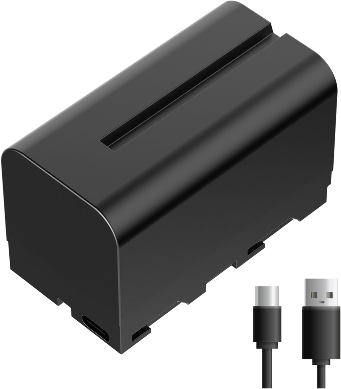 FEELWORLD 1 Pack NP-F750 4400mAh Battery Replacement of NP-F970 F960 F950 F770 F750 F570 F550, USB-C Fast Charging Rechargeable for F5PROX P6X F7PLUS T10 Camera Monitor