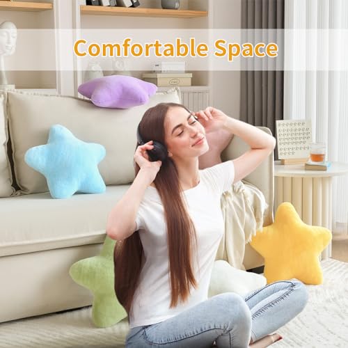 Tesica Star Shaped Pillow Decorative Star Pillow For Bed Soft Plush Star Throw Pillow Cute Light Purple Star Pillow Home Decor Pillow Aesthetic Pillow thumb #4
