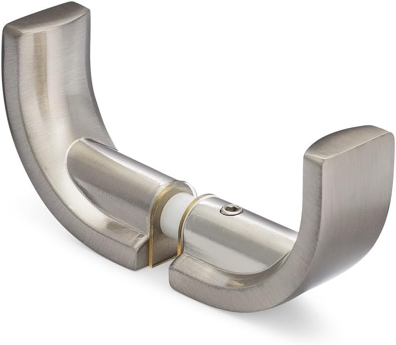 Portals Aria Back-to-Back Hook - Brushed Nickel