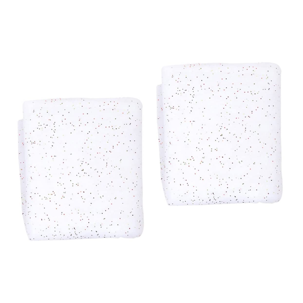 Amosfun 2 Sheets Snow Cotton White Home Decor Winter Home Decor Nativity Crafts for Kids Christmas Tree Decoration Artificial Snow Blanket Snow Flock Powder Snow Decor Fake Snow Silk Floss