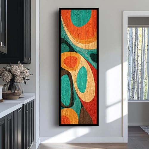 Toile haute et étroite de 45 x 135 cm pour optimiser l'espace mural