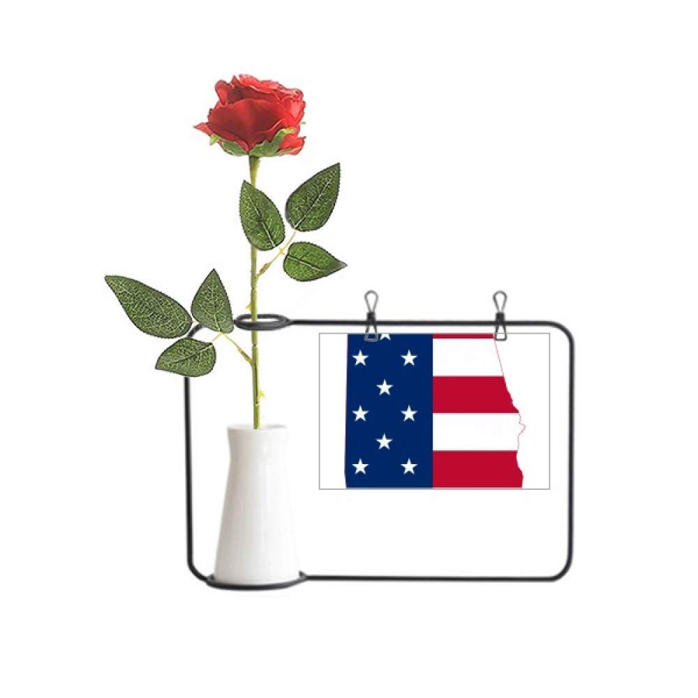Décoration suspendue Alabama avec rose aux étoiles USA pour habiller vos fenêtres