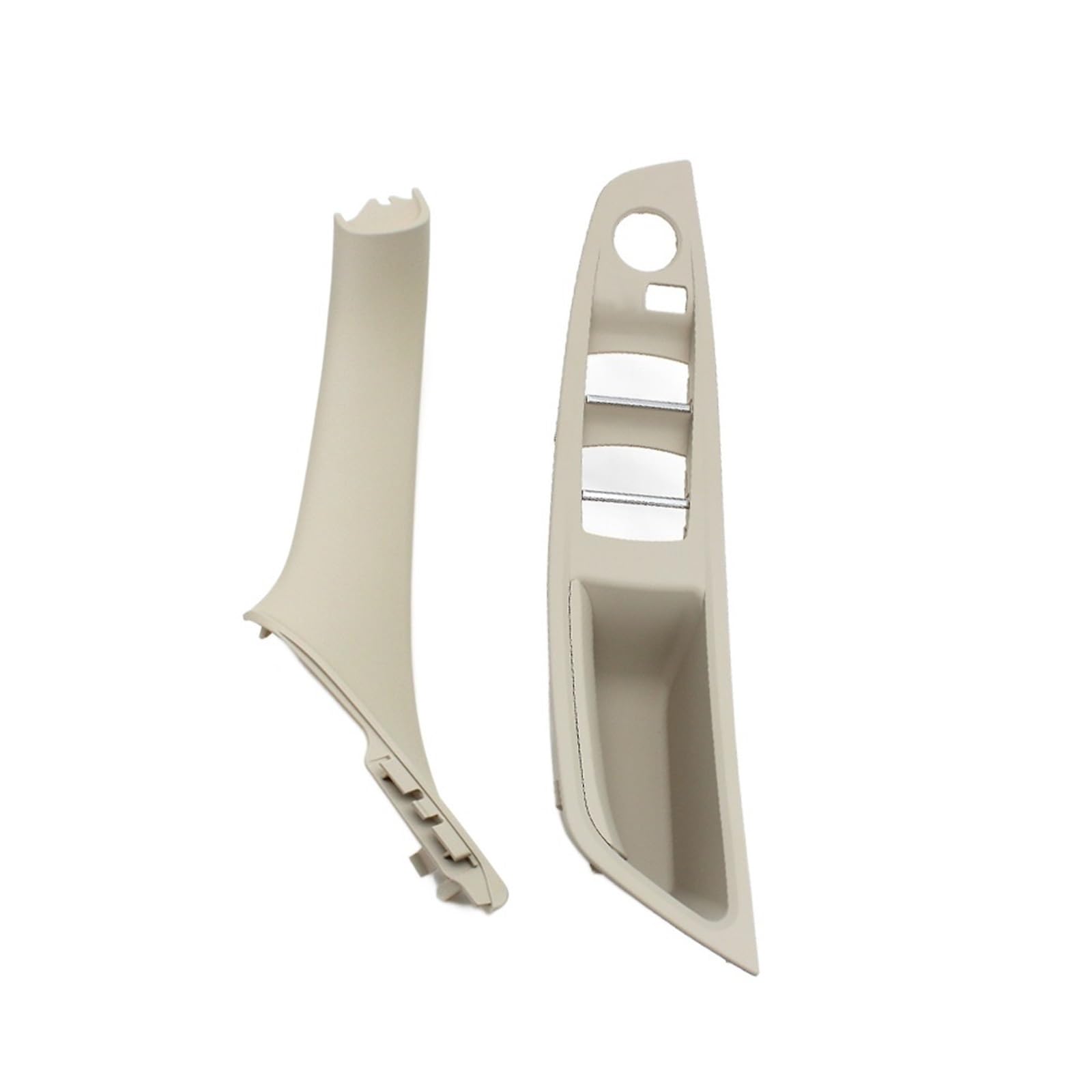 OEXRIGRU Car Interior Door Handles for BMW F10 F11 F18 520 523 525 RHD Right Hand Driver Car Interior Door Window Switch Cover(RHD Oyster 2pcs)