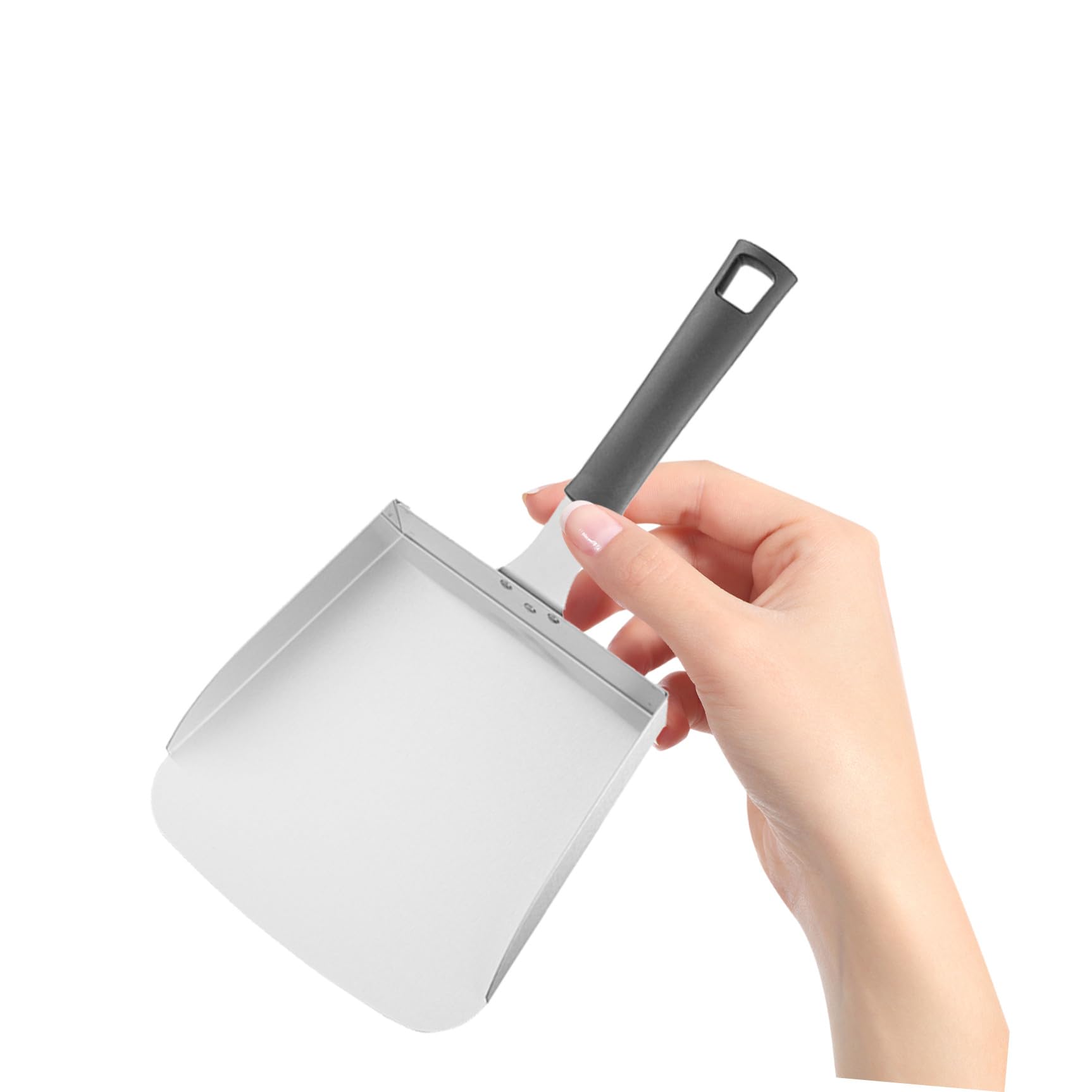 NOLITOY Pala de Acero Inoxidable para Comida Multifunción 25 Cm Resistente Cómoda para Cocina Hogar Restaurante Utensilios para Servir Alimentos