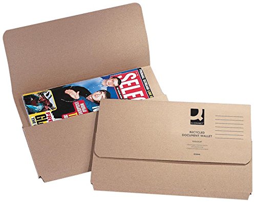Portfele DOC, A4, recyklingowane, 50 szt., dokumenty biurowe i materiały eksploatacyjne do biura, 50 sztuk w opakowaniu - KF26090