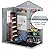 DWVO 6x4 FT Resin Storage Shed with Reinforced Floor, Outdoor Storage Shed with Lockable Door, Window and Vents, Waterproof Plastic Tool Storage for Garden, Backyard, Patio, Lawn