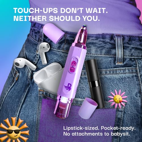 Image of Bombae Face & Eyebrow Trimmer for Women | Precision Eyebrow Trimmer for Women Facial Hair | Face Hair Remover | Hypoallergenic Blades | Built-in LED Light | Type-C Rechargeable Hair Removal Machine