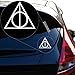 Deathly Hallows inspiré Harry Potter Autocollant pour fenêtre de voiture, ordinateur portable et plus encore. # 467