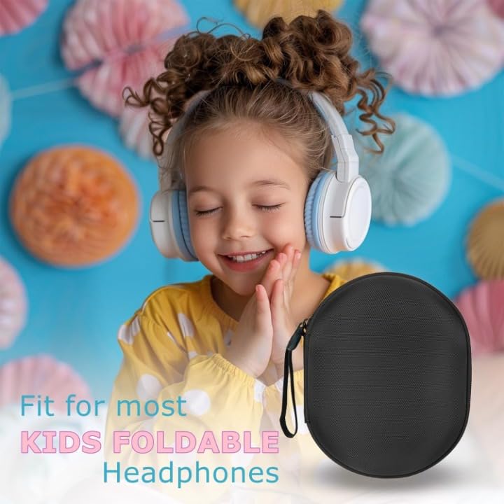 Image of M.G.R.J Foldable Headphone Case Cover for HP H200 On Ear / H300 Over Ear Wireless Headset (Hard|EVA|Black)