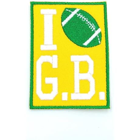 I Heart Green Bay Football Patch