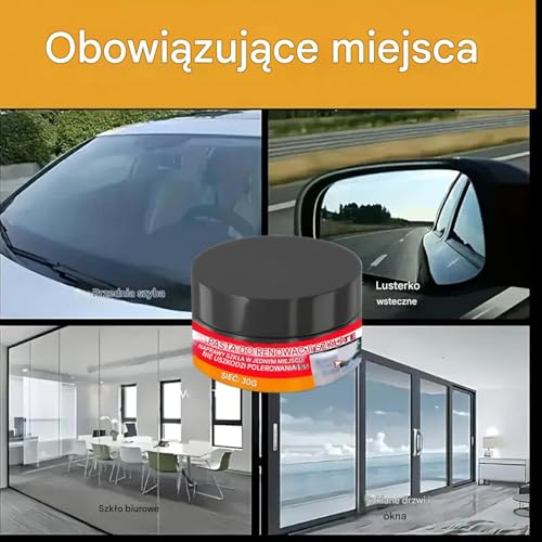 Open View Compound - Glass Scratch Repair Solution, Auto Windshield Restorer with Shine, Water Spot Remover Duo with Glossy, Car Care Style, Cleaning Supplies for SUV, Truck, Sedan, RV