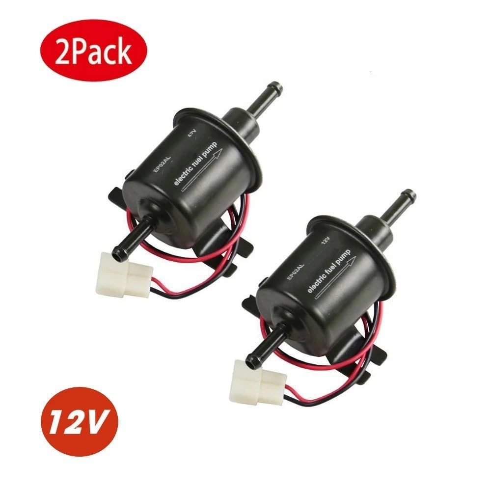 Bomba De Combustible Eléctrica HEP-02A De 12 V En Línea De Baja Presión Universal Para Gasóleo Gasolina Paquete De 2 Bomba Gasolina