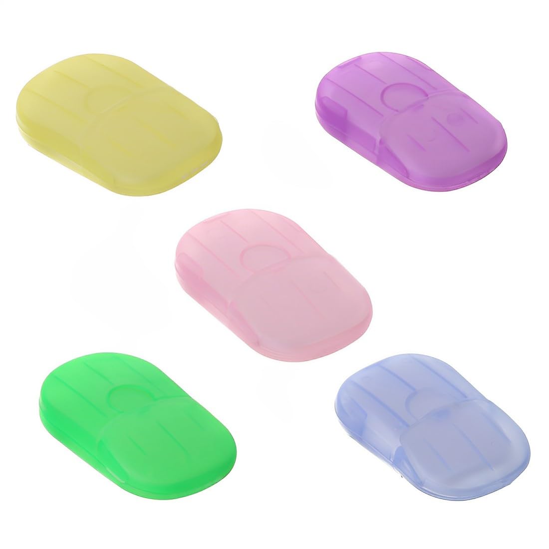 100pcs, 5 boîtes Portable Mini savon jetable Feuilles de savon papier pour les voyages Camping pour se laver en plein air