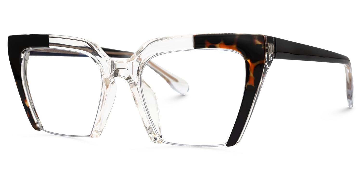 VOOGLAM Square Blue Light Glasses for Women Men Anti Eyestrain Dry Eyes Computer Phone TV Eyewear Danyale