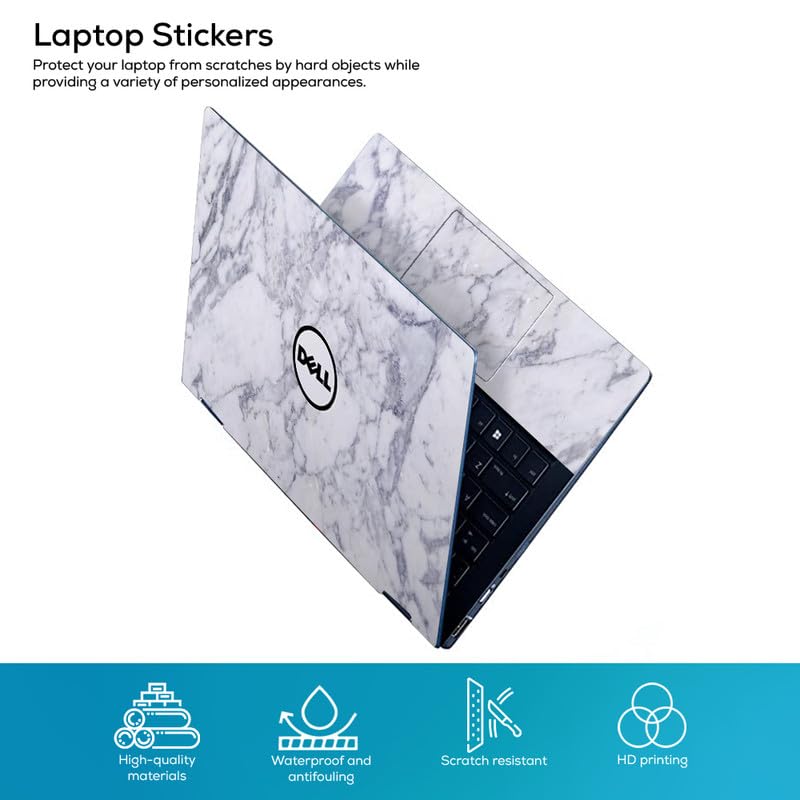 Image of Galaxsia DL229 Top+Wrist Pad Vinyl Laptop Skin /Sticker /Cover for 14 Inches Laptops Laminated-Removable-HD Quality Compatible for Dell (13.8x9.6 Inches)