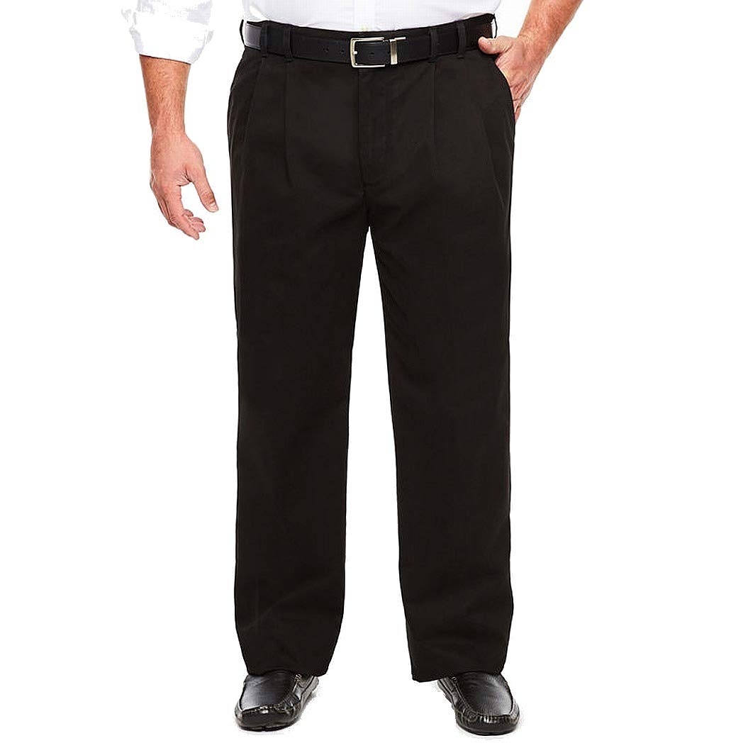 Izod Men's Big and Tall Performance Stretch Pleated Pant