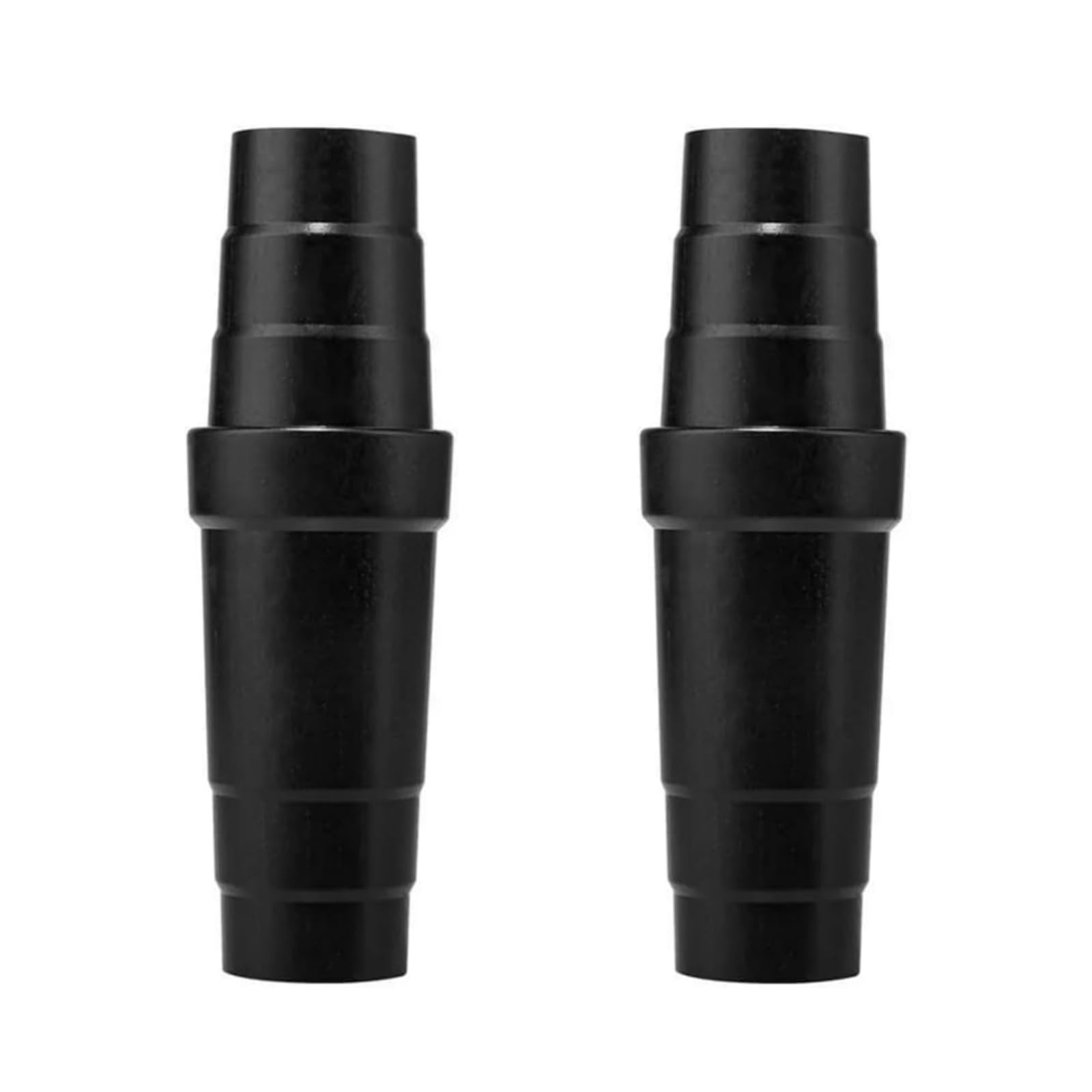 Clockjuan Black 2Pcs Vacuum Cleaner Hose Adapter Easy To Use Vacuum Cleaner Conversion Hose Reducers Abs Material Coupler Universal Reducer，Parts And Accessories，