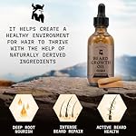 Striking Viking Beard Growth Oil with Biotin - 2 Fl Oz, 1 Pack, Sandalwood - Thickening, Conditioning Biotin Beard Growth Serum for Men with Argan & Jojoba Oil - Facial Hair Serum for Men - Image 5