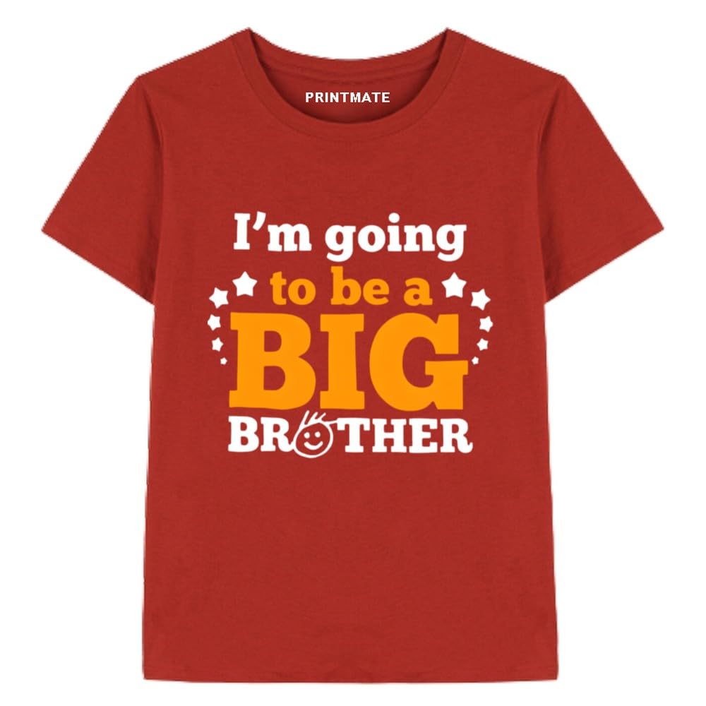 I'm Going to Be a Big Brother Printed Half Sleeves Pure Cotton Unisex Tshirt for Boys and Girls B9 - Review, Price and Buying Guide